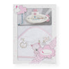 Комплект Бебешка Хавлия С Термометър За Баня White Pink Interbaby