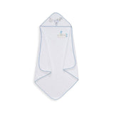 Комплект Бебешка Хавлия С Термометър За Баня White Blue Interbaby
