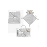 Комплект Бебешко Одеяло С Играчка Doudou Grey Interbaby