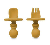 Комплект Силиконови Прибори За Хранене Anti Choking Earth Ocher Interbaby