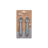 Комплект Силиконови Прибори За Хранене Petrol Grey Interbaby