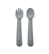 Комплект Силиконови Прибори За Хранене Petrol Grey Interbaby
