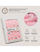 Муселинова Пелена 120х120 См Bamboo Cabana Pink Interbaby