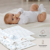 Муселинови Пелени 80х80 См 3бр Panda Blue Interbaby
