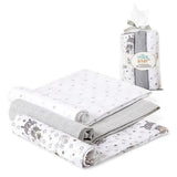 Муселинови Пелени 80х80 См 3бр Paracaidista Grey Interbaby