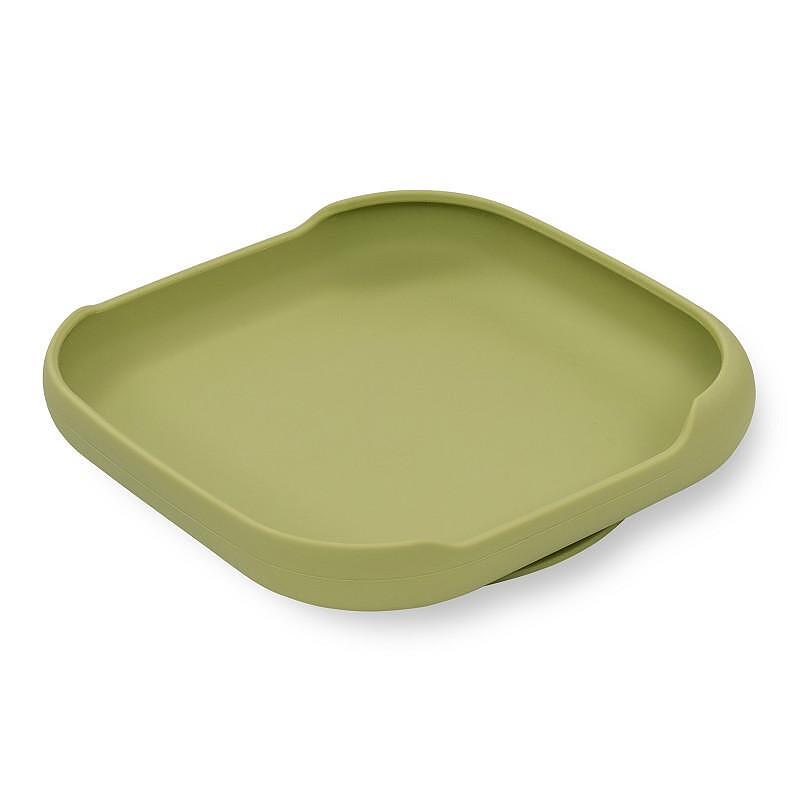 Силиконова Чиния Плато С Вакуум Blue Grey 005 74 Interbaby