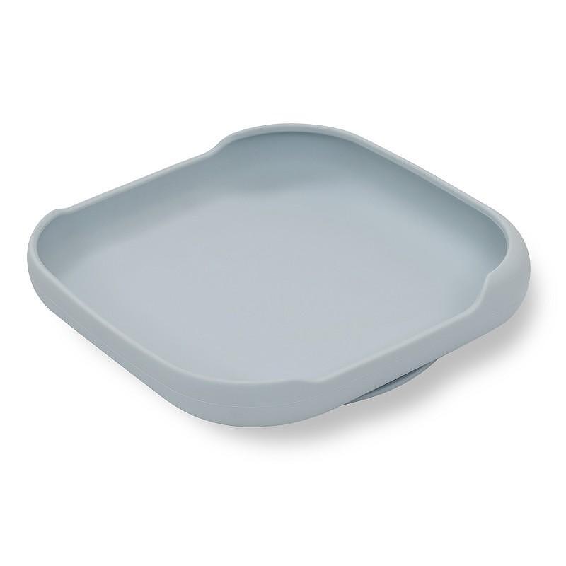Силиконова Чиния Плато С Вакуум Blue Grey 005 73 Interbaby