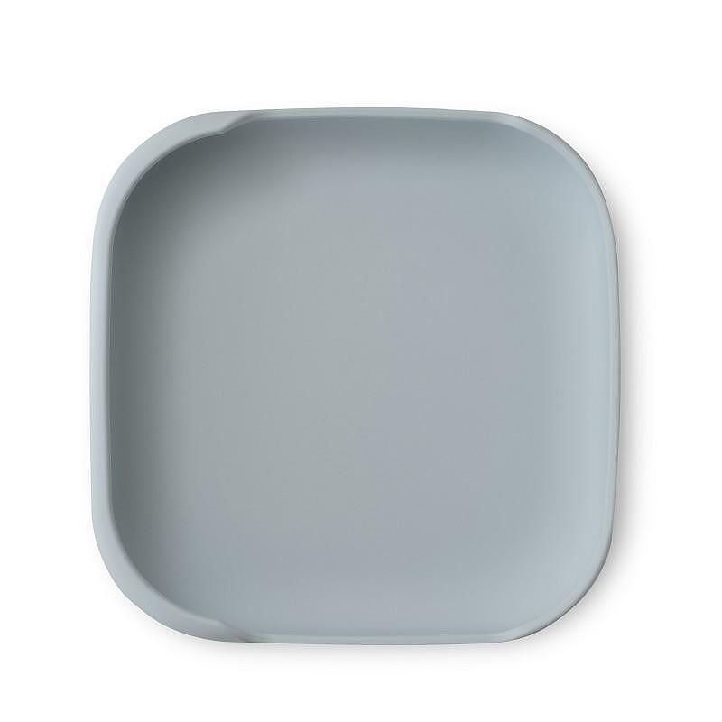 Силиконова Чиния Плато С Вакуум Blue Grey 005 73 Interbaby