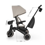 Jazz 3 Сгъваема Триколка Бежова Kinderkraft