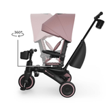 Jazz 3 Сгъваема Триколка Розова Kinderkraft