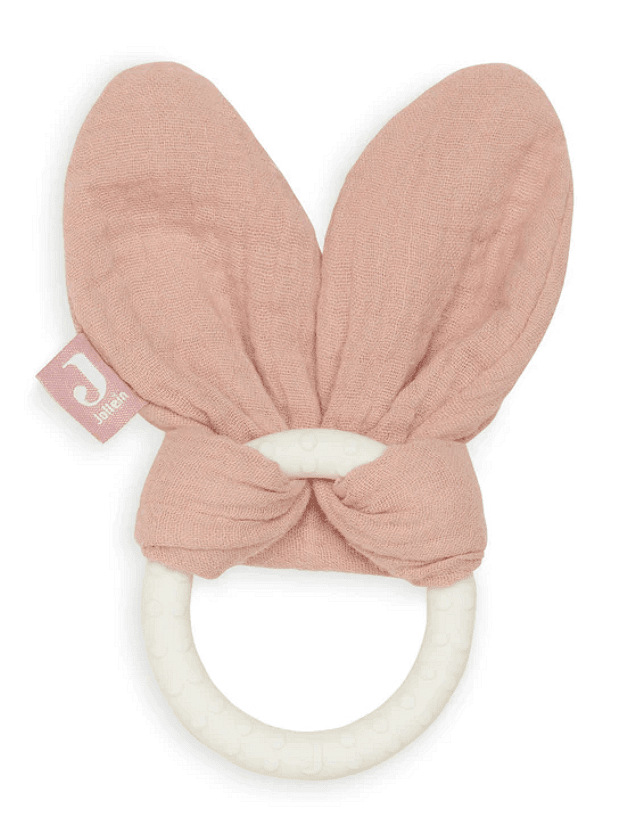 Бебешка Силиконова Гризалка Bunny Ears Rosewood Jollein