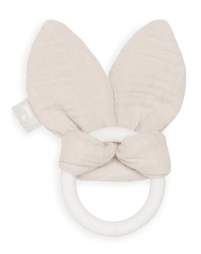 Бебешка Силиконова Гризалка Bunny Ears Nougat Jollein
