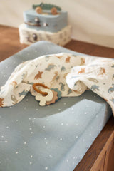 Калъф За Подложка За Повиване 50х70 См Jersey Twinkling Sea Green Jollein