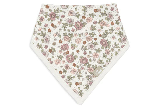 Jollein Retro Flowers Bandana előke szett, 2 db