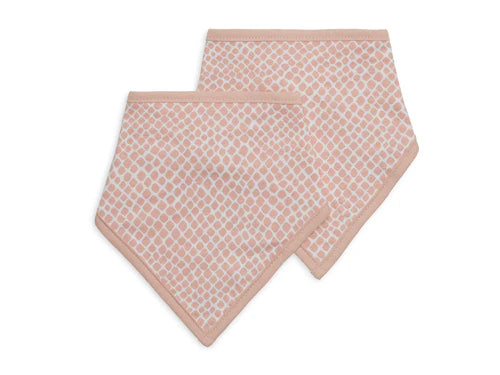 Jollein Snake Pale Pink Bandana Előke Szett, 2 db