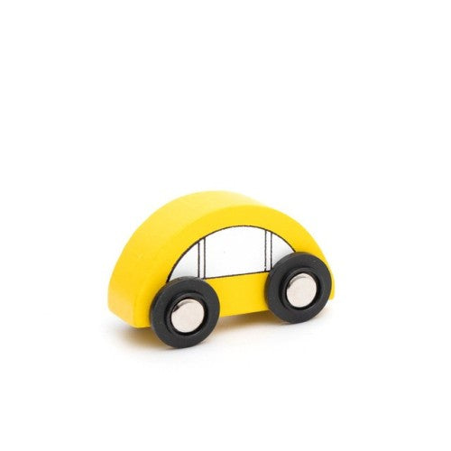 Дървена Детска Количка Жълта Smartbaby