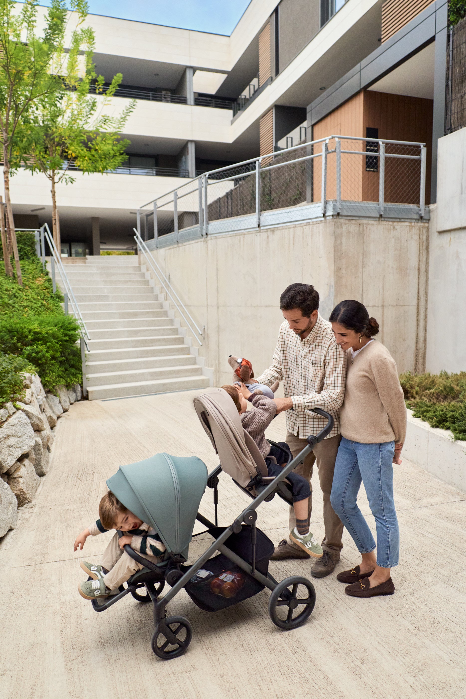 Бебешка Количка Modu Double Seat Rooty & Greeny Anex