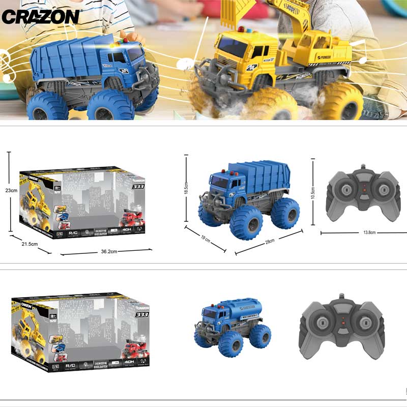 Camion - Cisternă cu muzică și efecte luminoase, Rc 1:16