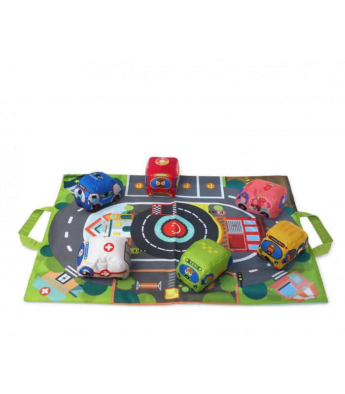 Детско Килимче За Игра С Колички 32х26х8см 3215 Kiokids