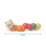 Бебешка Дървена Гъвкава Гъсеничка 15 См 03139 6 Kiokids
