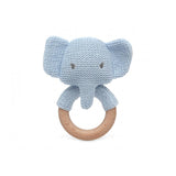 Бебешка Гризалка Дрънкалка Слон 13 См Rattle Cotton Blue 3430 4 Kiokids