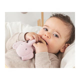 Бебешка Гризалка Дрънкалка Слон 13 См Rattle Cotton Pink 3428 1 Kiokids