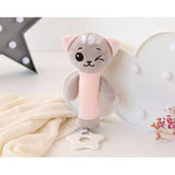 Бебешка Плюшена Дрънкалка Cats 25 См Rattle Pink 4301 6 Kiokids