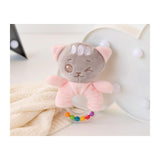 Бебешка Плюшена Дрънкалка Коте 18 См Rattle Pink 3391 8 Kiokids