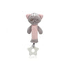 Бебешка Плюшена Играчка Коте 25 См Rattle Pink 3392 5 Kiokids