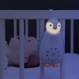 Преносима Музикална Лампа С Бял Шум Пингвин Zoe Сив Zazu