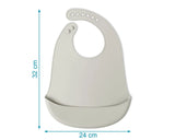 Бебешки Силиконов Лигавник С Джоб Grey 05444 9 Kiokids