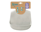 Бебешки Силиконов Лигавник С Джоб Grey 05444 9 Kiokids