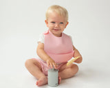 Бебешки Силиконов Лигавник С Джоб Розов 05442 5 Kiokids