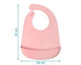 Бебешки Силиконов Лигавник С Джоб Розов 05442 5 Kiokids