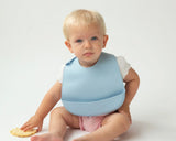 Бебешки Силиконов Лигавник С Джоб Син 05443 2 Kiokids