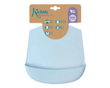 Бебешки Силиконов Лигавник С Джоб Син 05443 2 Kiokids
