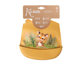 Бебешки Силиконов Лигавник С Джоб Тигърче Mustard 06344 1 Kiokids