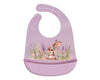 Бебешки Силиконов Лигавник С Джоб Зайче Lavender 05375 6 Kiokids
