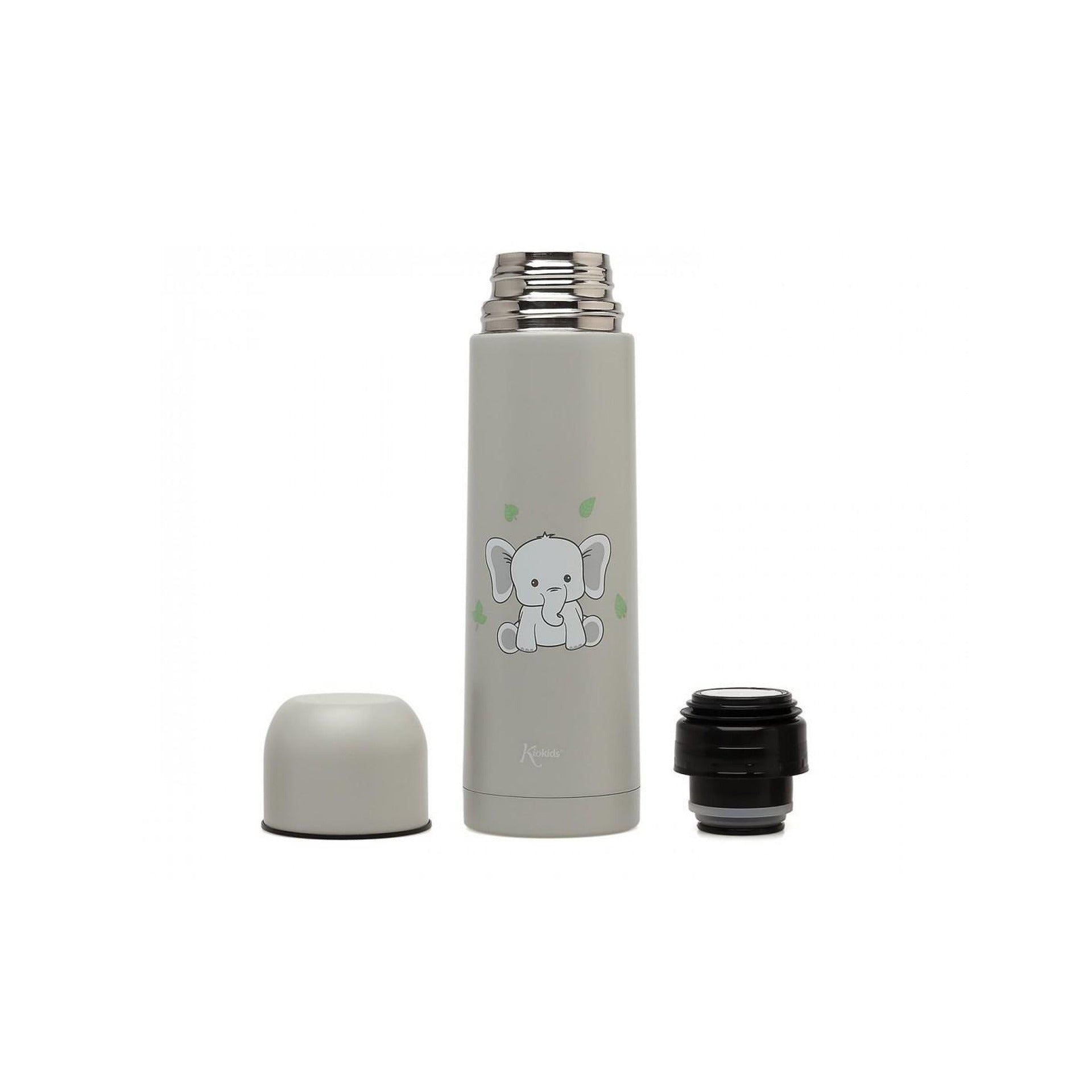 Kiokids szürke elefántos termosz, 500 ml, 37237
