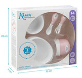 Комплект За Хранене 5 Части Розов Kiokids