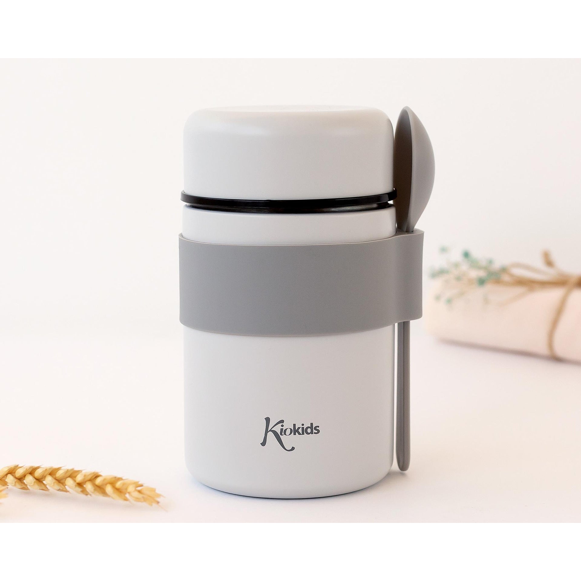 Бебешки Термос С Лъжичка Grey 500мл 3720 Kiokids