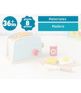 Дървен Детски Тостер 16.5х9х15.2 См 3169 Kiokids