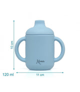 Kiokids 120 ml-es szilikon pohár, kék, 03544