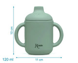 Детска Силиконова Чаша С Дръжки 120 Мл Sage 03783 1 Kiokids