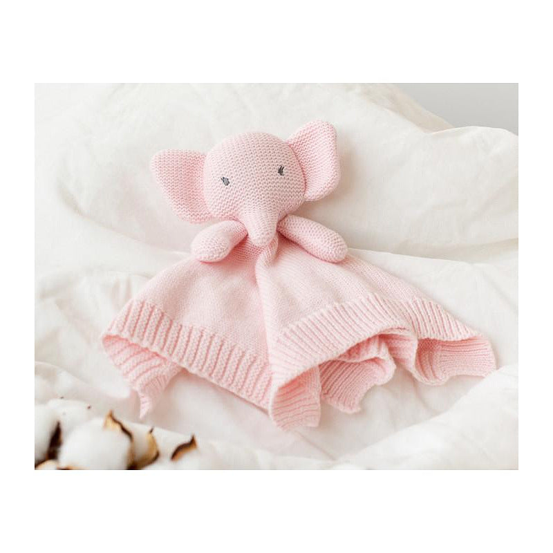 Играчка За Гушкане Doudou Слон 25 См Cotton Pink 3431 1 Kiokids