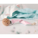 Клипс За Залъгалка Wood Pink 3661 2 Kiokids