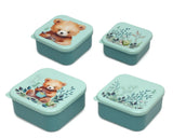Комплект 4 Бр. Кутии За Храна Мече Sage Green 04187 6 Kiokids