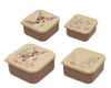 Комплект 4 Бр. Кутии За Храна Сърничка Beige 04188 3 Kiokids
