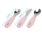 Комплект Бебешки Прибори За Хранене Pink 05715 0 Kiokids