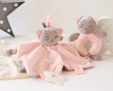 Комплект За Гушкане Doudou Коте + Гризалка Розов 04397 9 Kiokids